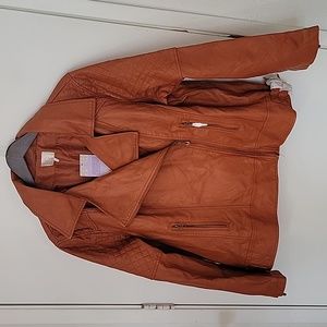 Hot in Hollywood Motto Faux Leather  Jacket